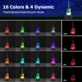 thumbnail image 2 of Lámpara de ilusión 3D con guitarra eléctrica y control remoto, luz nocturna de 16 colores, 2 of 5