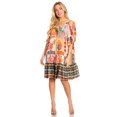 thumbnail image 5 of Sakkas Eliza Women's Cocktail Short Sleeve Floral Print Boho Dress Summer Casual - 637 - One Size, 5 of 5