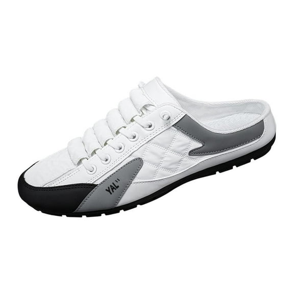 Wxqbjtam Men Slip on Mule Sneakers Casual Sports Shoes Loafers Comfortable Nonslip Trendy 39