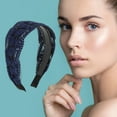 thumbnail image 2 of Unique Bargains 1 Pc Fashion Lace Headband 5.71"x4.72" Blue, 2 of 6