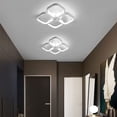thumbnail image 5 of ADISUN White Modern Led Ceiling Light Fixtures, Square Design Creative LED Ceiling Lamp Lighting Fixtures for Bedroom Kitchen Office Corridor Aisle (Cool White,6000K), 5 of 8
