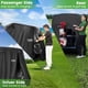 thumbnail image 4 of Funda para carrito de golf para 2, 4 o 2 pasajeros, impermeable, 10 litros, color negro, 4 of 7