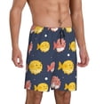 thumbnail image 2 of Sikiie Cute Puffer Fish Mens Pajama Shorts, Lightweight Lounge Pant with Pockets Soft Sleep Pj Shorts for Men3X-Large, 2 of 6