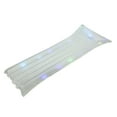 thumbnail image 3 of Pool Central 67.75” Inflatable LED Lighted 1-Person Floating Air Mattress Raft - Clear, 3 of 3