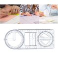 thumbnail image 3 of 360 Degree Multi Angle Ruler Multifunctional Geometric Ruler, Drawing Stencil, Scale Measuring Tool, 3 of 3