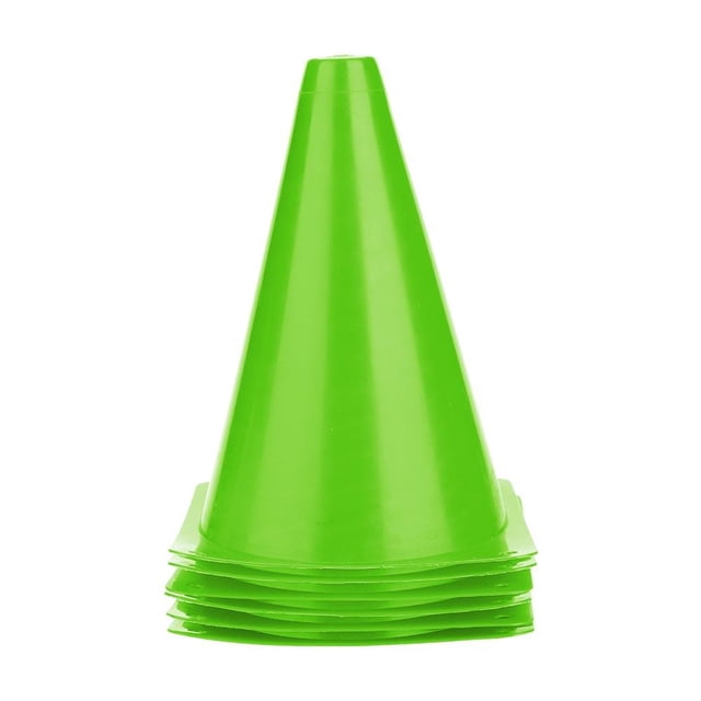 Spptty 6pcs 18cm Soccer Training Cone Football Barriers Plastic Marker Holder Accessory
