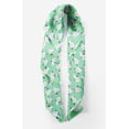thumbnail image 2 of Bimba Green Heart Bottle & Rose Floral Printed Pure Silk Scarf For Hair Neck Head Bandanas For Women 40 x 80 Inches, 2 of 6