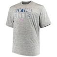 thumbnail image 2 of Men's Majestic Heathered Gray New York Giants Big & Tall Last Chance Ply Reflective T-Shirt, 2 of 3