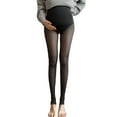 thumbnail image 1 of Leggings premamá con forro polar y bolsillos - Sujetador de cintura alta, poliéster, térmicos, talla única (cintura 70-115 cm), 1 of 5