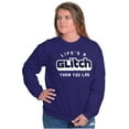 thumbnail image 4 of Life's A Glitch Then Lag Video Game Sweatshirt for Men or Women Brisco Brands L, 4 of 6