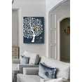 thumbnail image 5 of MuralMax - His, Her Personalized Canvas Wall Art - Custom Tree With Heart Initials, Names, Date - Gifts For Milestone Occasions, Wedding Anniversary, Housewarming - Color - Navy - Size 11x14, 5 of 6