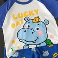 thumbnail image 6 of JUMEYU Pjs Boys Baby 2-Piece Loose-Fit Pajama Set Soft & Cute for Kids 2T 3T (Blue,2-3 Years), 6 of 7