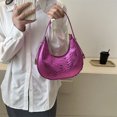 thumbnail image 3 of Bolsa De Hombro Bolso de mano para mujer, bolso de hombro de cuero PU, bolso de mano elegante, bolsos de mano brillantes (rosa roja) Tmvgtek Para Estrenar, 3 of 7