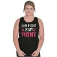 thumbnail image 3 of Breast Cancer Her Fight Pink Ribbon Tank Top Tee Shirt Women Brisco Brands S, 3 of 6