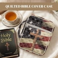 thumbnail image 7 of FOR U DESIGNS Cross American Flag Print Bible Case Lightweight Bible Holder Case with Handle Washable Book Cover Church Bag Bible Protective Tote Bag with Zipper Pocket, 7 of 7