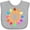 AC-Heather Grey, variant on Inktastic Ice cream cone starburst Boys or Girls Baby Bib