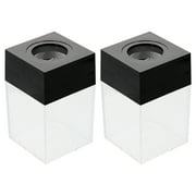 NUOLUX Clip Paper Holder Magnetic Organizer Dispenser Holdersdesk Storage Paperclip Binder Box Dish Case Staples Bead Container