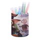 thumbnail image 1 of Gremlins El Lote Salvaje-theme Cylinder Pen Holder Pencil Organizer with Flannel Lining PVC Leather Material Cardboard Base for study work 10*8CM, 1 of 6