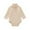 Beige, variant on HAiming Newborn Baby Boys Girls Turtleneck Bodysuit Long Sleeve Solid Ribbed Knit Sweater Jumpsuit Fall Winter Clothes