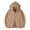 Khaki, variant on Turilly Hoodies Men Double Zipper Hoodie Long Sleeve Cardigan Full Zip Casual Sweatshirt