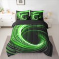 thumbnail image 2 of Manfei Abstract Swirl Stripes 7pcs Bedding Comforter Set for Teens Female Men,Geometric Spiral Lines Queen Bedding Sets Super Cozy,Gradient Ombre Queen Sheet Sets,Super Cozy Room Decor, 2 of 8