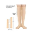 thumbnail image 3 of Gustave 2 Pairs Fleece Lined Thigh High Socks for Women Winter Warm Knee High Stocking Trouser Socks Stretchy Thick Long Boot Socks Leg Warmers "Black", 3 of 8