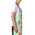 thumbnail image 4 of XMXT 1 Pcs Waterproof Kitchen Cooking Apron, Strawberry Green Prints Adjustable Aprons for Women Men with Pockets, 4 of 9