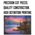 thumbnail image 5 of River's Edge Products 1000 Piece Puzzle, Jigsaw Puzzle in Tin for Adults, Teenagers, and Kids, Unique Nature Landscape Puzzle, 28 by 20 Inches, Cabin Scene, 5 of 7