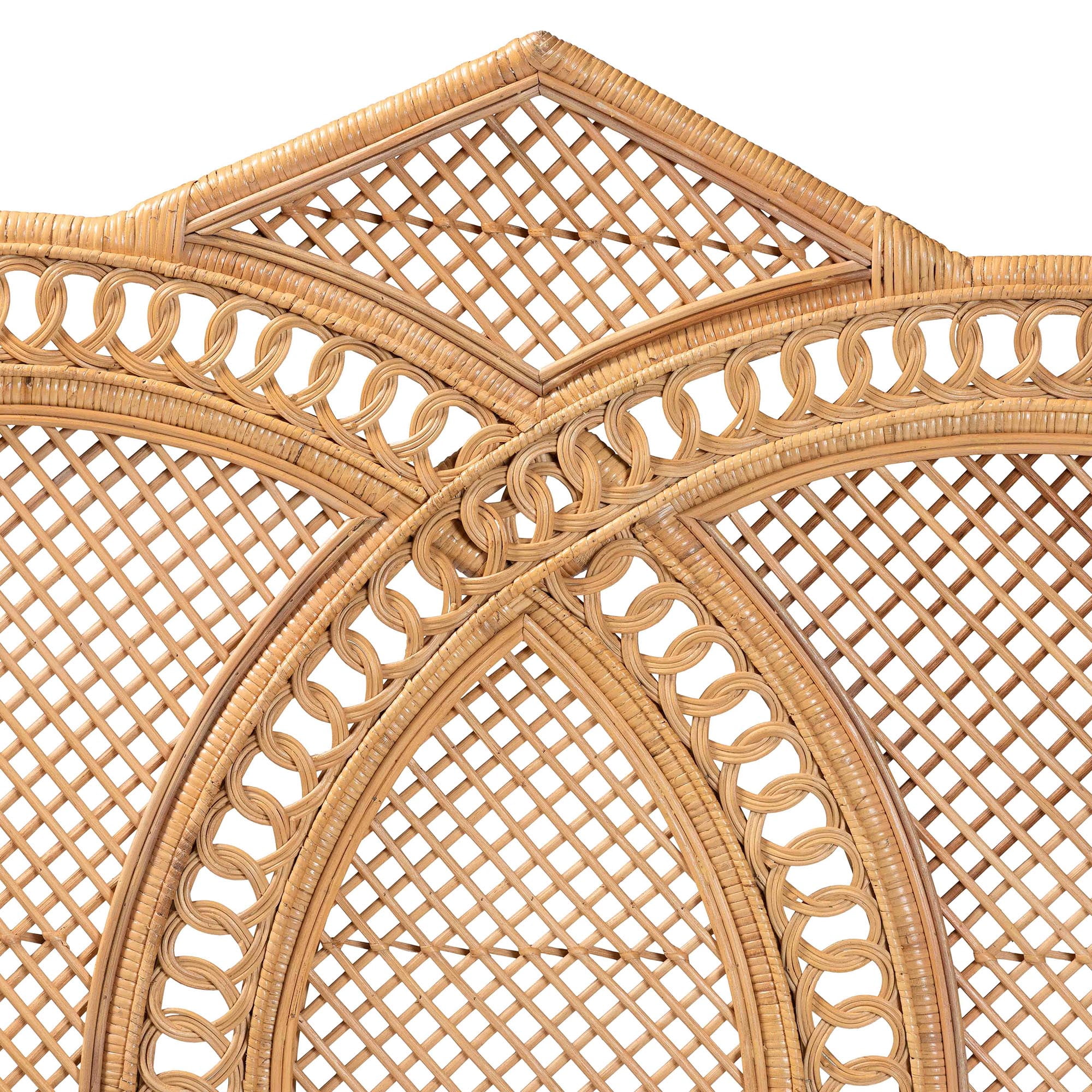 bali & pari Nerita Boho Standalone Headboard, Queen, Light Honey