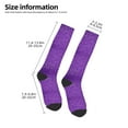 thumbnail image 2 of Sikiie Glitter Purple Knee Socks, High Socks Long Stretchy Sock Women Knee High Stocking, Long Socks for Women, 2 of 6