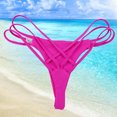 thumbnail image 6 of SWETRACE Bathing Suit For Women Bottoms Rose Red 1Set, 6 of 10