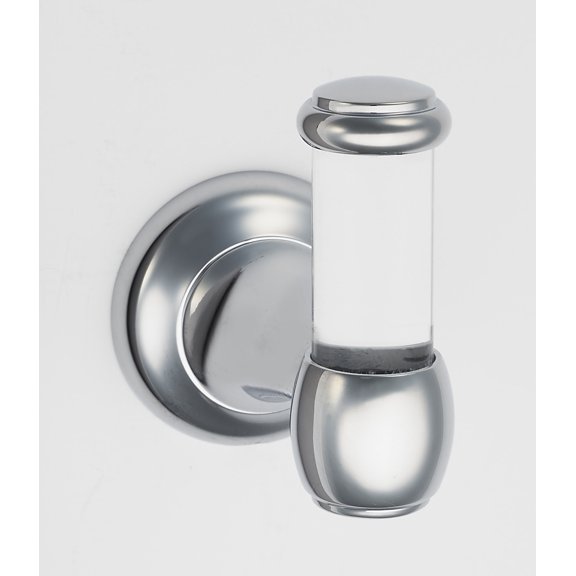 Alno A7381-PC Royale 1-3/4"W Contemporary Luxe Acrylic Single Robe / Towel Bathroom Hook -