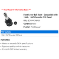 thumbnail image 2 of Front Lower Ball Joint - Compatible with 1963 - 1967 Chevy C10 Panel 1964 1965 1966, 2 of 2