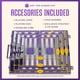 thumbnail image 5 of Set de backgammon Get The Games Out, juego de mesa clásico, color morado, 5 of 8