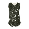 thumbnail image 5 of WCMZJ Womens Tank Tops Summer Sleeveless V Neck T Shirts Basic Floral Print Casual Tunic Tops for Leggings Loose Fit Black XL, 5 of 5
