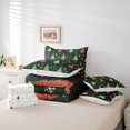 thumbnail image 6 of Manfei Red-Green Buffalo Plaid Christmas 7-Piece Twin Bedding,Xmas Holiday Season Bedding Comforter Set,Xmas Reversible, 6 of 7