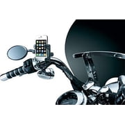 Kuryakyn 1699 Motorcycle Handlebar Accessory: Tech-Connect Cradle GPS Device/Phone Holder Mount Kit for Motorcycles with 7/8, 1, 1-1/4 Diameter Bars, Black