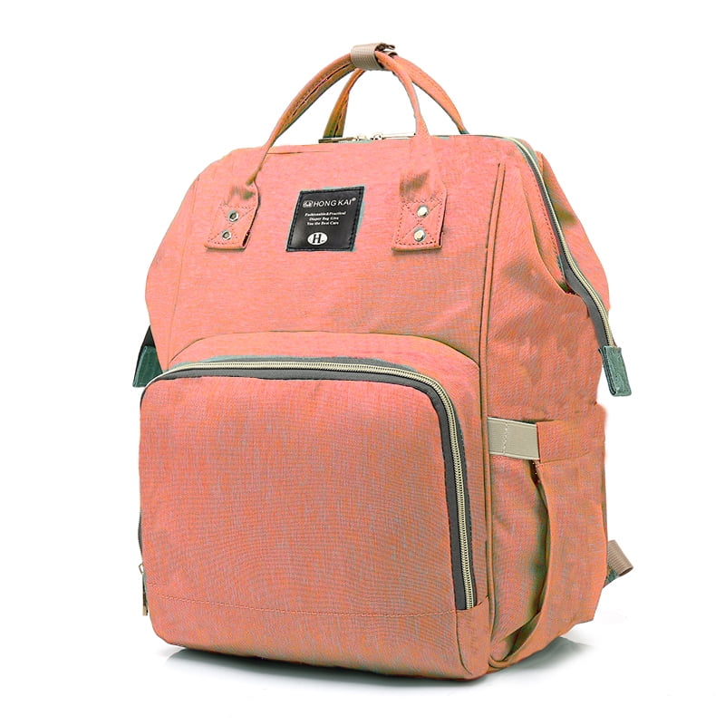 orange pink backpack
