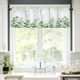 thumbnail image 2 of Rdsfhsp Green Leaves Pattern Rod Pocket Polyester Curtain Valance for Home Kitchen Bedroom Living Room Window Decor 54x18 inch, 2 of 5