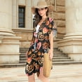 thumbnail image 2 of joogoo Women's Leopard and Heart Beach Cover Up Kimono Swimsuit Summer Cardigan Swimwear S, 2 of 6