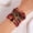 Multicolor, variant on PISONIC Game Day Bracelets for Women - Heishi Clay Beaded Stretch Bracelets - Stackable Sports Charm Bracelet Bangles - Football Accessories & Outfits Jewelry Gifts