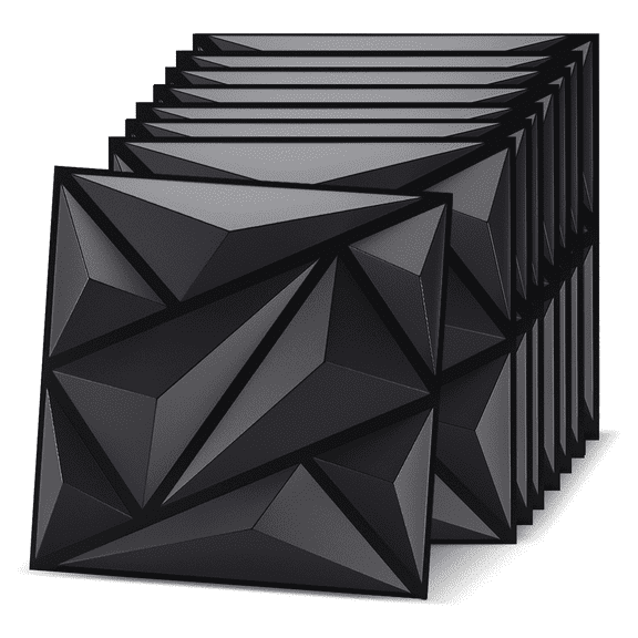 30 Pack Textured 3D Wall Panels for Interior Wall Decor, PVC Decorative Wall Panels for Living Room Bedroom Hotel Office, 11.8''x11.8'' Cover 29 Sq. Ft