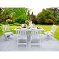 thumbnail image 2 of LuXeo Tuscany White HDPE  Swivel Dining Set-7 Piece, 2 of 6