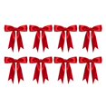 thumbnail image 2 of Christmas Bows with Satin Ribbon, Indoor Christmas Decorations for Party Decor, 8-Piece Holiday Banner for Gift Wrap, 2 of 7
