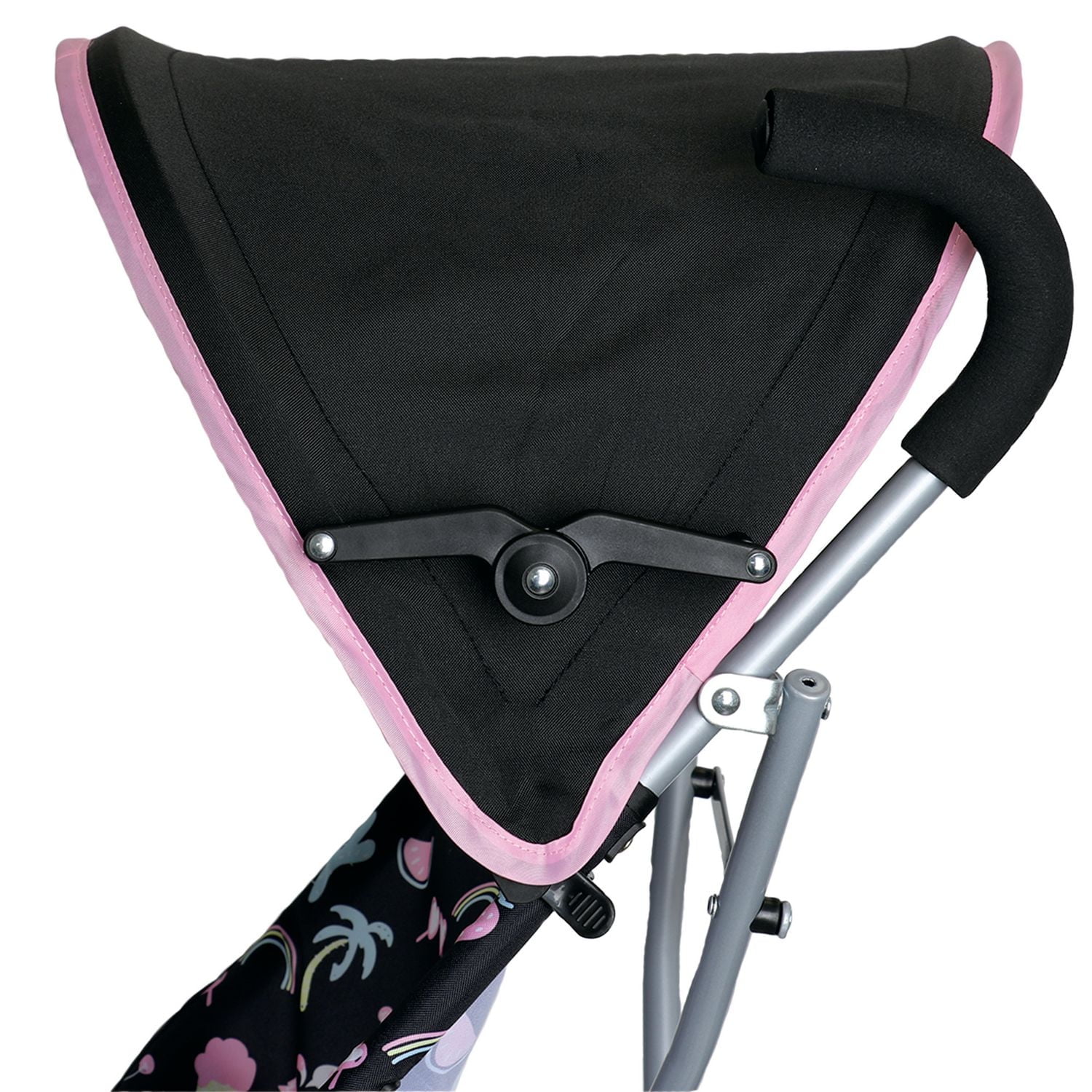 Bily Umbrella Stroller - Pink Ice Cream, 35.5"H x 16"W x 27.5"D