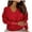 Red, variant on Vedolay Half Zip Sweatshirt Women Women's 2023 Casual Long Sleeve Solid Lightweight Pullover Tops Loose Sweatshirt with Pocket,White XL