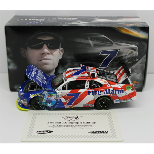 Regan Smith 2015 Daytona Fire Alarm Services Autographed 1