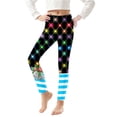 thumbnail image 2 of MKOSPLRT Christmas Tight Leggings for Toddler Girls Xmas Printed Yoga Pants Santa Holiday Tights Leggins High Waist Sport Leggings 3-8Y, 2 of 6