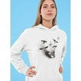 thumbnail image 2 of Bird Flock Hoodie Women -Image by Shutterstock, Female Small, 2 of 4