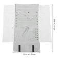 thumbnail image 2 of NICEXMAS Grey Jewelry Roll Case, Lightweight Organizer for Necklace, Earrings, Storage, 2 of 6
